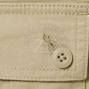 Pantalon cargo décontracté pour homme, léger, lavé, à la marque privée, couleur unie, multi-poches, 100% coton, respirant - Product Image 6