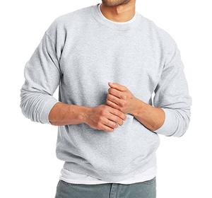 Sweat-shirts à col rond en molleton de haute qualité en gros, sweat-shirts en coton surdimensionnés pour hommes, logo personnalisé, sweat-shirt à col rond uni pour hommes - Product Image 3