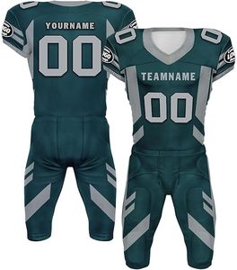 ชุดยูนิฟอร์มอเมริกันฟุตบอลฤดูร้อนไซส์ใหญ่ คุณภาพสูง ระบายอากาศได้ดี พิมพ์ลาย พร้อมการพิมพ์แบบซับลิเมชั่นโพลีเอสเตอร์ 100% แบบสั่งทำ - Product Image 1