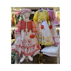 Cute Spring Fancy Dress with <b>Hat</b> <b>for</b> Baby Girls Children's Unique Design Dress - Product Image 1