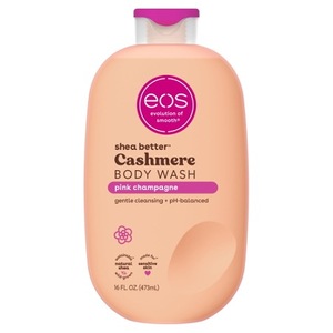 Gel douche eos Shea Better Cashmere, parfum Champagne Rose, formule gel crémeuse, 16 fl oz. - Product Image 1
