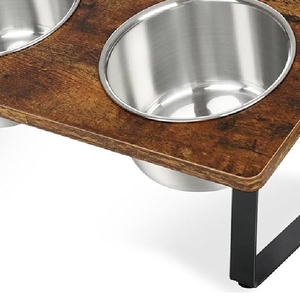 Assiettes de dîner en bois massif naturel de qualité supérieure Design de style campagnard pour bols et mangeoires pour animaux de compagnie-Export Seller - Product Image 4
