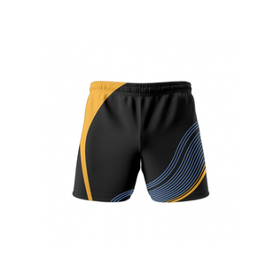 Shorts de rugby en polyester pour hommes de haute qualité, personnalisés, couleur unie, ensembles unisexes avec logo personnalisé, respirants, antibactériens - Product Image 3
