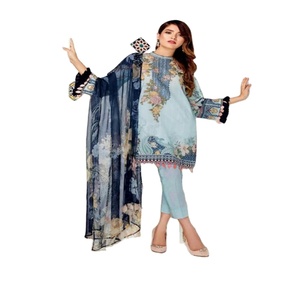 Hermosos y elegantes trajes bordados de 3 piezas de alta calidad para adultos Master Copy Collection Diferentes marcas Indian Pakistani - Product Image 1