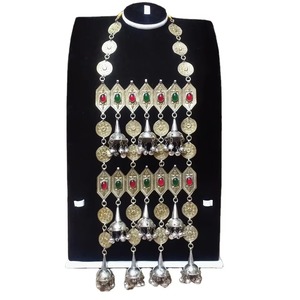 Collar Hecho a Mano con Diseño Geométrico de Diamantes, Estilo Tradicional Afgano, para Mujer, Accesorio de Moda Étnico Vintage, para Fiestas - Product Image 3