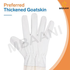 Gants d'apiculture-Gants d'abeille en peau de chèvre épaissie pour hommes femmes-Fournitures d'apiculture - Product Image 2