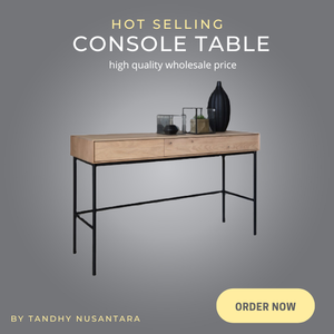 Nuevo producto, mesa de oficina de madera de diseño moderno de alta calidad, mesa de oficina Modular con consola de 2 cajones para sala de estar - Product Image 5