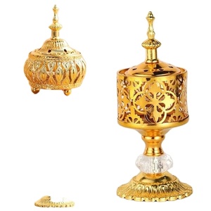 TQC Elegant Burner Knob Cover Cut Design Best Quality Fineshed Eco-Friendly Durable Metal Incense Burner for Home Restaurants - Product Image 1