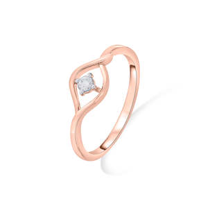 <b>Rose</b> Gold Diamond Ring-Whisper of <b>Light</b> Fashion Jewelry - Product Image 4