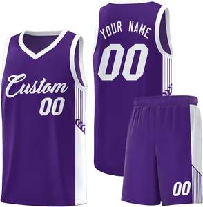 Camiseta de baloncesto de alta calidad, conjuntos de baloncesto impresos por sublimación, uniformes de baloncesto para hombres personalizados OEM - Product Image 1