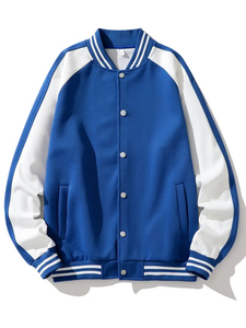 แจ็กเก็ตหลากหลายสำหรับผู้ชายแจ็กเก็ตเบสบอลขนแกะสไตล์เท่ๆสำหรับฤดูหนาว - Product Image 4