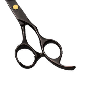 Tijeras de peluquería, tijeras de peluquería profesionales negras, tijeras de peluquería de acero inoxidable, herramientas de corte afiladas para estilizar - Product Image 3