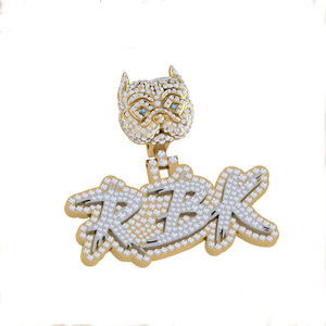 จี้เพชรโมอิสสีทอง14K ที่สง่างามเครื่องประดับฮิปฮอป unisex VVS2ตัดสดใสความคมชัดสูงขายส่งหรูหรา - Product Image 4