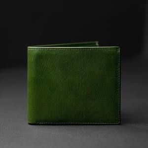 กระเป๋าสตางค์หนังสำหรับผู้ชายกระเป๋าสตางค์หนังแท้แบบพับสองพับสำหรับเขาของขวัญครบรอบเหรียญสำหรับเขา CHW-0001 - Product Image 1