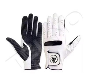 Vente directe d'usine Gants de golf personnalisés Respirant Cabretta Leather Full Color Design Your Own Logo Véritable Leather Sports - Product Image 1