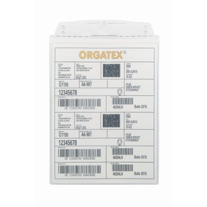 Portadocumenti ESD, da appendere, DIN A4 verticale, Trasparente/Bianco, 10 pz. / Confezione.- SD018-ESD-02 - Product Image 1