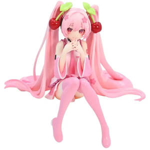 Pink for Hatsune Miku Anime Figurine Girls <b>Plastic</b> Figure by Japanese <b>Animation</b> Source - Product Image 1