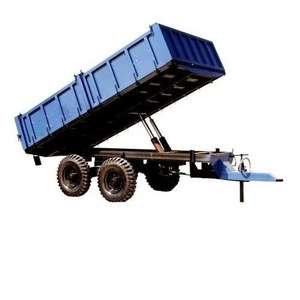 Remolque Agrícola Usado Barato de 2 Ejes con Volquete Hidráulico de 3 Toneladas Disponible para la Venta - Product Image 3