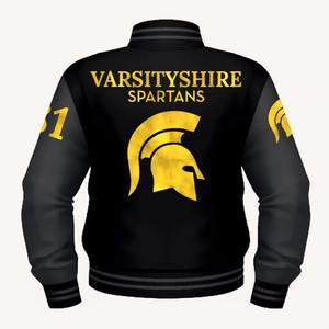 เสื้อแจ็กเก็ตทีมมหาวิทยาลัยสำหรับผู้ชายปักโลโก้ตามสั่งเลือกขนาดและสีคุณภาพสูง - Product Image 3