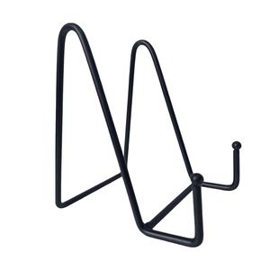 Fabuleux Design Fer Plaque Rack De Table Debout Support De Plaque Noir Fini Cuisine Mur Monté Plaque Stand Plat Rack - Product Image 1