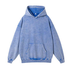 Sudadera con Capucha Personalizada para Hombre, 100% Algodón, Estilo Vintage Lavado, de Alta Calidad, Talla Grande, Lavado Ácido, Tinte Liso, para Invierno - Product Image 5