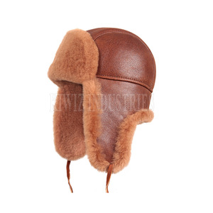 Offre Spéciale hommes en peau de mouton chapeau nouveau Style Hip Hop mode cuir en peau de mouton chapeau en peau de mouton - Product Image 1