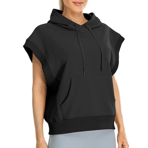 Active Fit Mujeres Sudaderas con capucha sin mangas Ligero Comodidad Tela suave Streetwear Estilo Moda Todos los días Traje moderno - Product Image 3