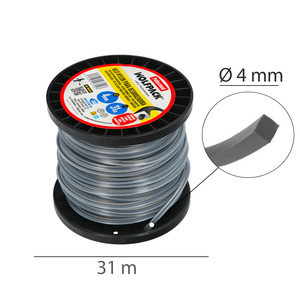 Filo di Nylon Quadrato Professionale O/ 4,0 mm. Bobina da 31 metri - Product Image 2