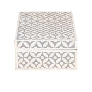 กล่องสี่เหลี่ยม MDF แฮนด์เมดทันสมัยทนทานแบบพรีเมี่ยมพร้อมฝังกระดูกออแกไนเซอร์ตกแต่งสำหรับของขวัญและกล่องเครื่องประดับบ้าน - Product Image 2