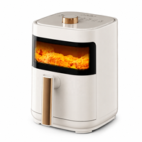 Friteuse à air numérique OEM ODM 4L 5L 6L 8L 12L avec fenêtre visible et écran tactile, sans huile, pour cuisine domestique