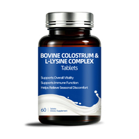 Comprimés de colostrum bovin et L-Lysine pour le soutien immunitaire et la croissance nutritionnelle – Complément alimentaire – Fabricant OEM en marque blanche