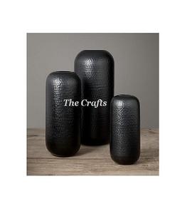 Juego de dos jarrones de mesa de diferentes tamaños en jarrón de maceta de color negro de hierro para uso en decoración de bodas y eventos - Product Image 4