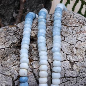 Vente chaude belles perles d'opale bleue naturelle ombré opale pierres précieuses perles en vrac brin pour la fabrication de bijoux en opale bleue en gros - Product Image 5