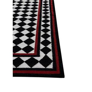 อัลฮัมบรา เกรย์&แบล็ค พรมขนสัตว์ทอแบบเรียบ ลายเรขาคณิตและลายทาง สำหรับห้องโถงและห้องนอน พรมปูพื้นทรงสี่เหลี่ยมผืนผ้า รุ่น ADWL-13158 - Product Image 4