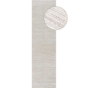 Alfombra decorativa para el hogar Carmel a rayas gris crema modelo 6010 - Product Image 1