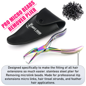 My Hair Tools Pro Hair Extensions Remover Pliers Stainless Steel Beading Tool Kit Remove Plier Set for beads I-Link Mi - Product Image 6