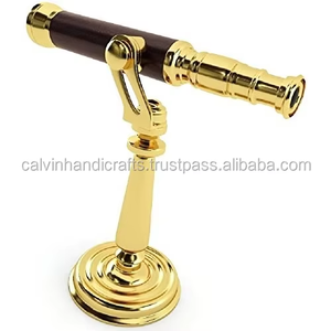 Telescopio de mesa realista en miniatura para casa de muñecas de latón macizo antiguo - Product Image 5