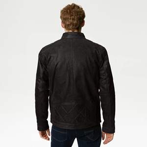 OEM Design <b>Men</b> Stylish Cowhide Authentic Leather <b>Jacket</b> Custom Design and Embroidery Comfortable Soft Leather <b>Jacket</b> for <b>Men</b> - Product Image 5