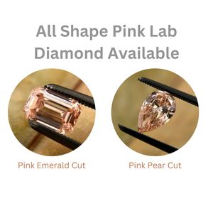 เพชร0.61ct ติดเพชรสีชมพูสำหรับห้องปฏิบัติการเจียระไนจากมรกตสำหรับแหวนหมั้นหรือเครื่องประดับทำเครื่องประดับเพชร - Product Image 6