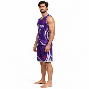 Ensemble Maillot et Short de Basketball Personnalisé en Gros – Tenue de Sport Légère et Respirante pour Équipes Jeunes Unisexe - Product Image 3