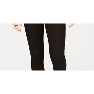 Jeans Skinny a Vita Alta per Ragazzi Tinseltown, Denim Nero Traspirante con Stampa Semplice, Pantaloni a Zampa XL con Logo in Vita - Product Image 3