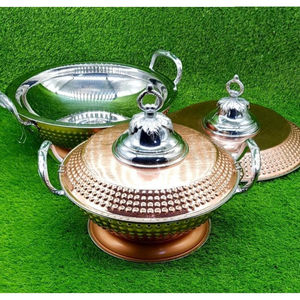 Classic Design Hammered Casserole Dish Customized Casserole Dish Food <b>Buffet</b> <b>Warmer</b> Catering Dish in Good Price - Product Image 5