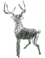 Statues de noël en forme de cerf