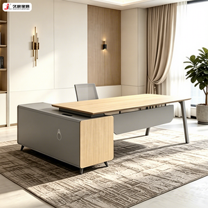 Escritorio Ejecutivo Moderno en Forma de L para Oficina, Marca JIUSHUN, Venta al por Mayor para Directores y Jefes - Product Image 5