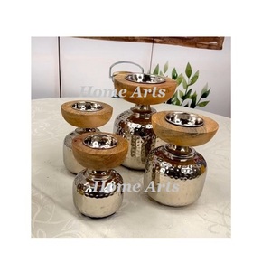 Lot de 4 Brûleurs de Oud Bakhoor de différentes tailles Brûleurs de Bakhoor en acier inoxydable martelé et poli pour Offre Spéciale - Product Image 2