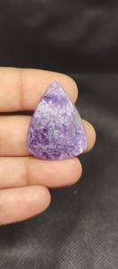 Cabujón de Charoita Natural Pulido, Gema Suelta Marrón para Joyería - Product Image 4