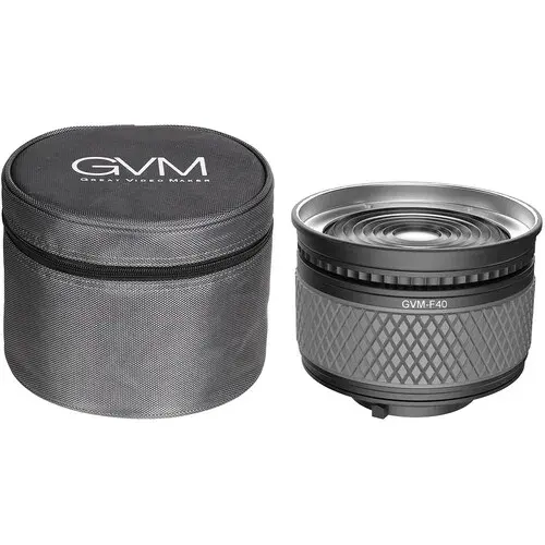 GVM F40 Fresnel Lens Video Light Bowens Mount Diseño de doble lente COB Salida continua Iluminación Fotografía Filmación Video