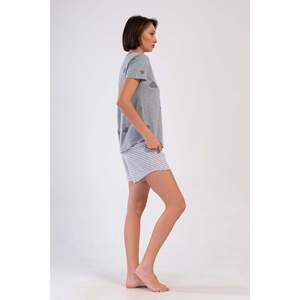KADIN P.SUPREM XXL O YAKA KISA KOL ETEGI OVAL SORT TAKIM - GRIS MELANGE - GRIS MELANGE - Product Image 2