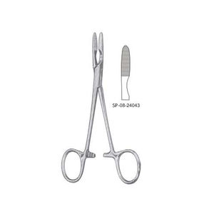 Pinzas Quirúrgicas Veterinarias de Acero Inoxidable REHMAT NOOR INDUSTRY RN-VPF-001, Pinzas Hemostáticas Curvas y Dentadas de 16 cm - Product Image 4