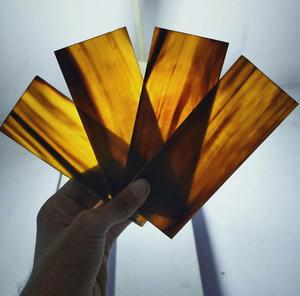 แผ่นฮอร์นสีขาวธรรมชาติสำหรับกรอบแว่นตากันแดดและมีดฮอร์นขนาดมาตรฐานคุณภาพสูงหลากหลายขนาด - Product Image 3